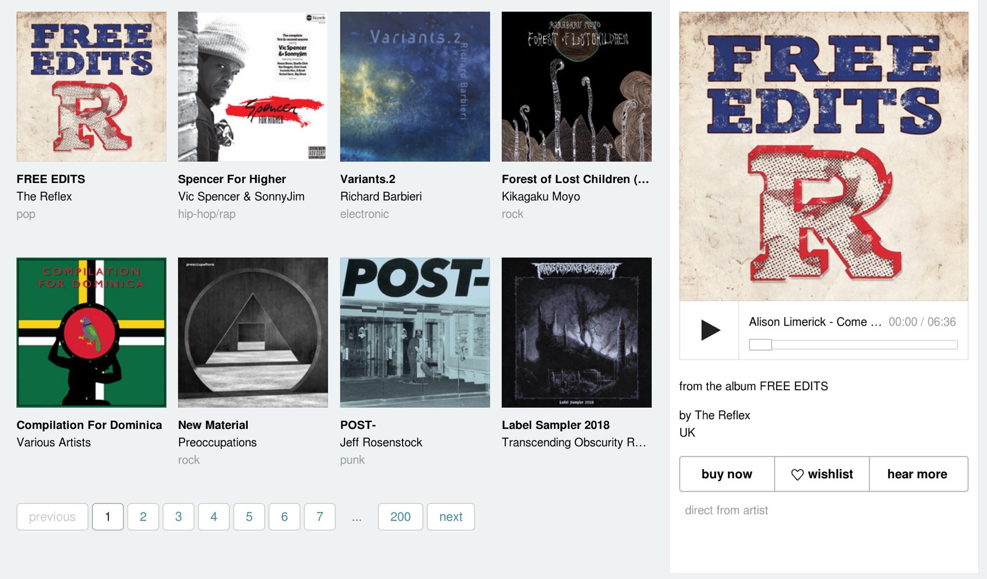 Python Web Scraping: Bandcamp Discovery Section
