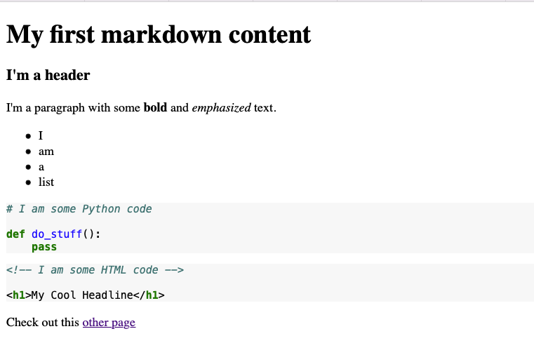 Code Blocks With Syntax Highlighting