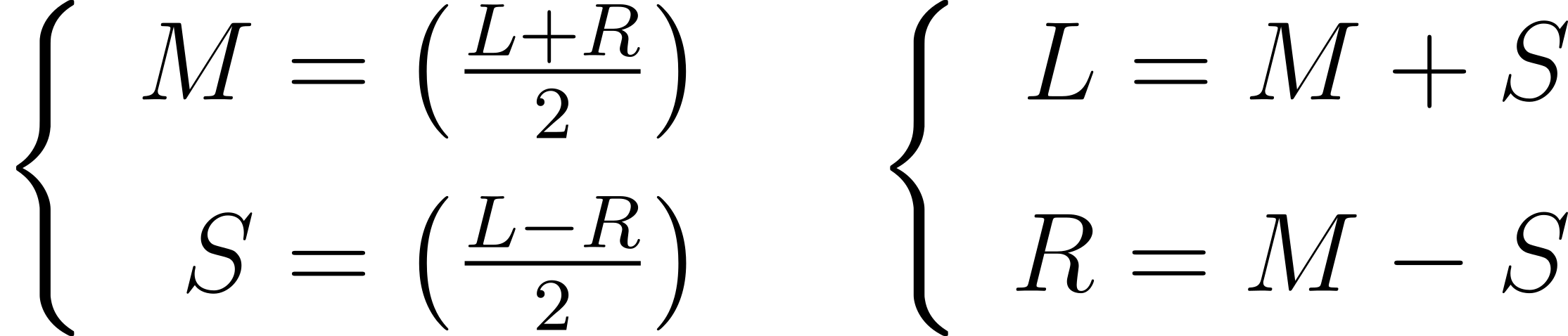 Conversion Between the Mid-Side and Left-Right Channels
