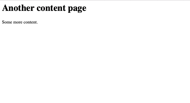 New Content Page