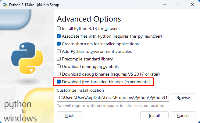 Python 3.13 Windows Installer